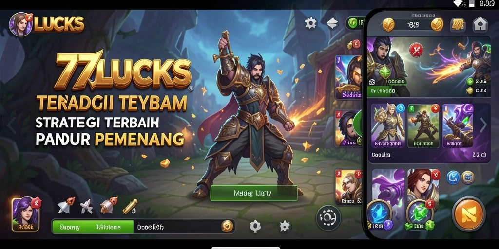 Tampilan gameplay mendebarkan dalam 77LUCKS saat merencanakan strategi.