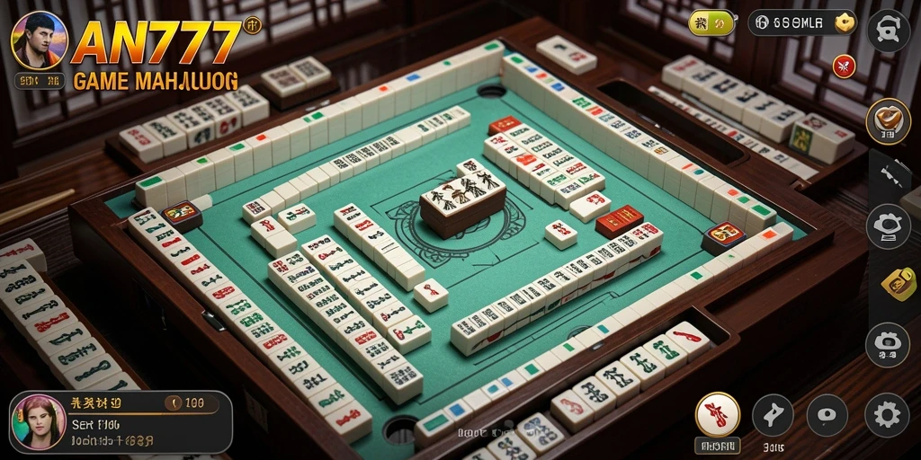 Tampilan menarik dari gameplay Mahjong AN777 yang seru.