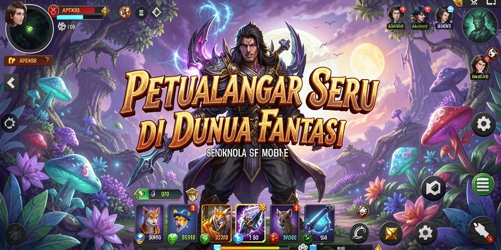 Tampilan gameplay APEK88 dengan aksi petualangan yang seru.