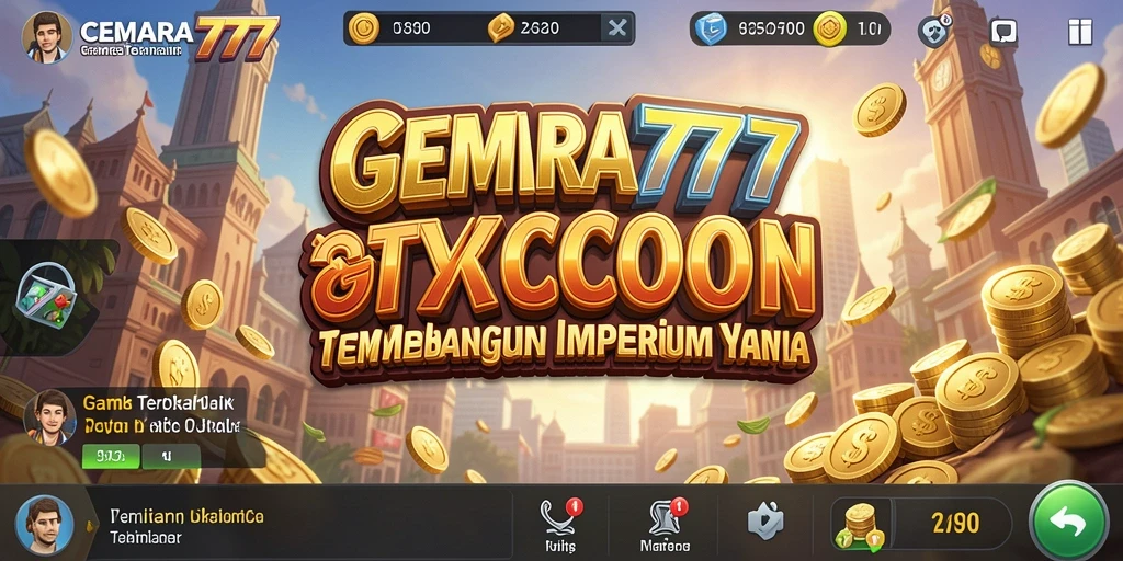 Screenshot gameplay CEMARA777 menunjukkan manajemen bisnis yang menarik.