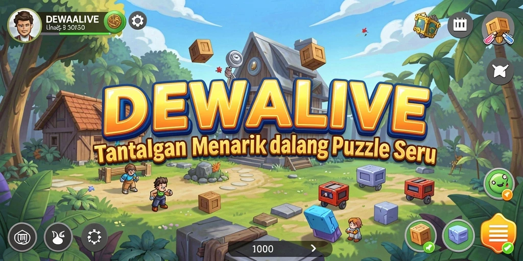 Gameplay menarik DEWALIVE dengan tantangan puzzle.