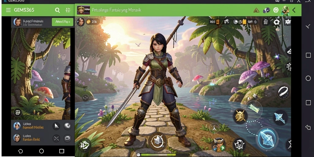 Tampilan gameplay GEMS365 yang memukau dan mendebarkan.