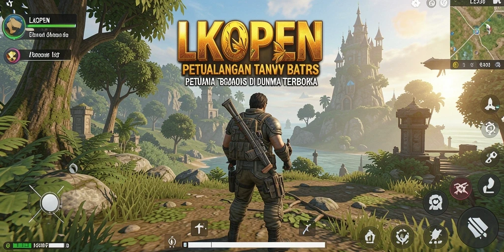 Tampilan gameplay <strong>LKOPEN</strong> di dunia yang luas dan penuh petualangan.