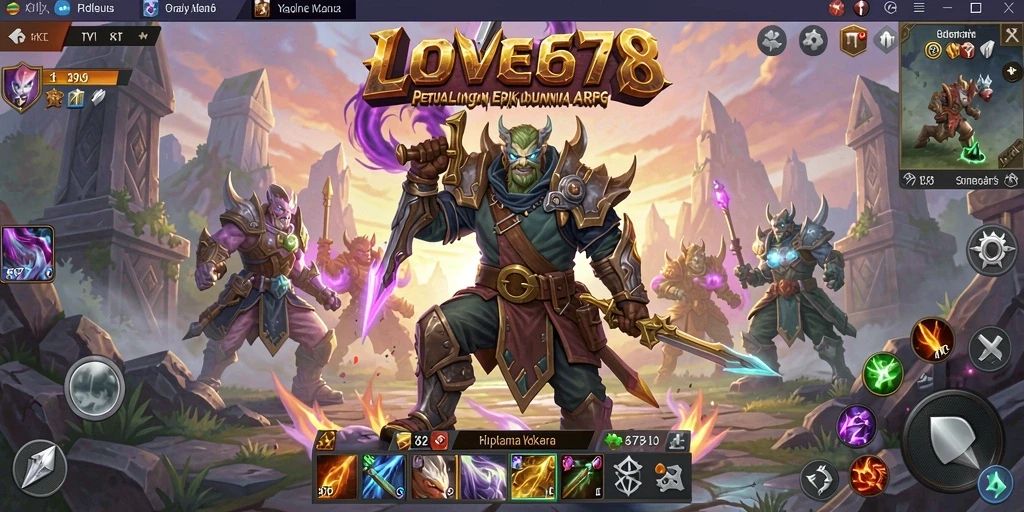 Gameplay seru dari LOVE678 dalam dunia ARPG yang menantang.