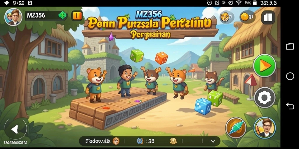 Tampilan gameplay MZ356 yang menampilkan tantangan puzzle yang menarik.