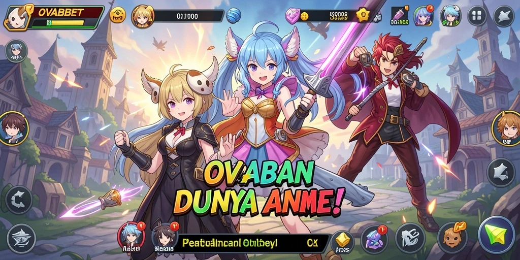 Tangkapan layar gameplay OVABET menunjukkan aksi mendebarkan dalam dunia Anime.