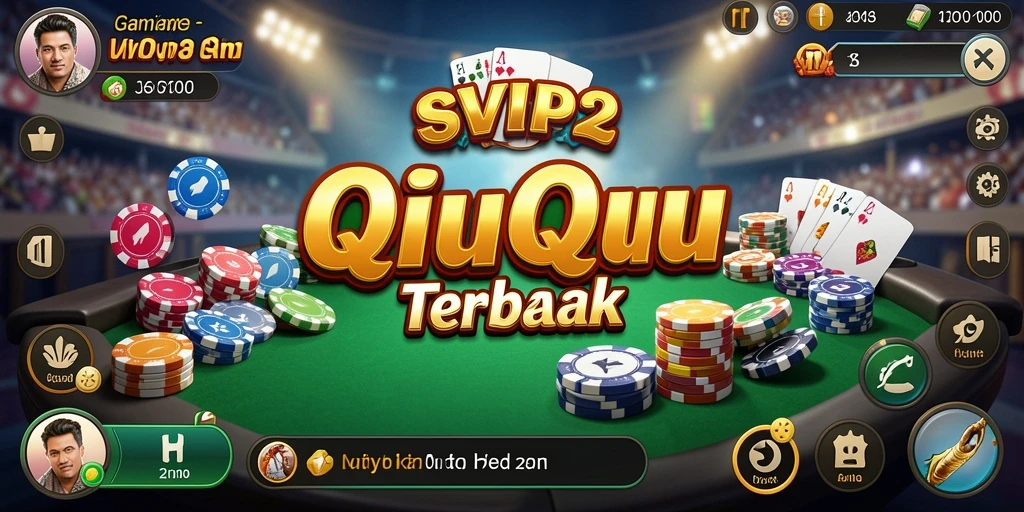 Screenshot gameplay SVIP2 menampilkan suasana QiuQiu yang mengasyikkan.