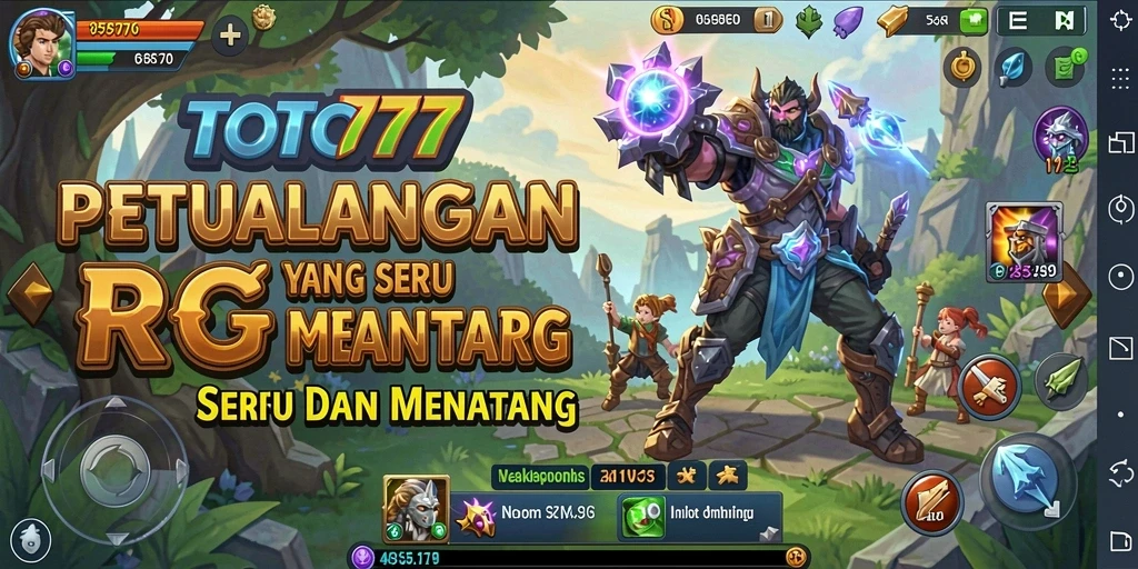Tampilan gameplay TOTO777 yang memukau dengan aksi pertempuran yang seru.