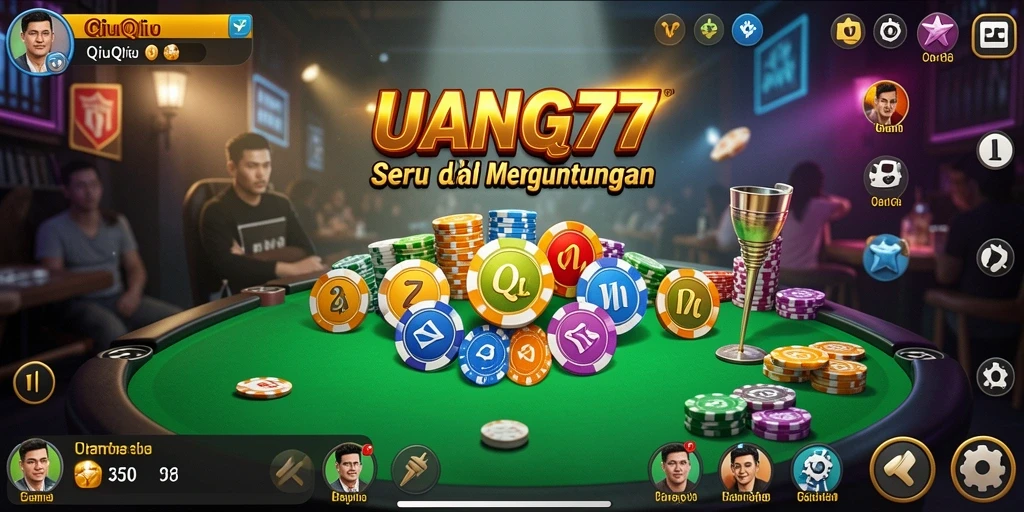Screenshot gameplay QiuQiu yang seru dan dinamis.