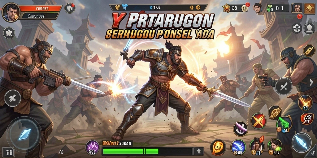 Tampilan gameplay YYBET penuh aksi dan pertarungan seru.